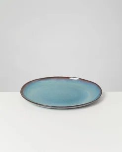 Madeira Servierplatte L oval grünblau Servierplatten
