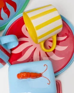 Clearance MaM x Isis Maria Geschirr-Set Palm Stripe 5-teilig Mix & Match Sets %
