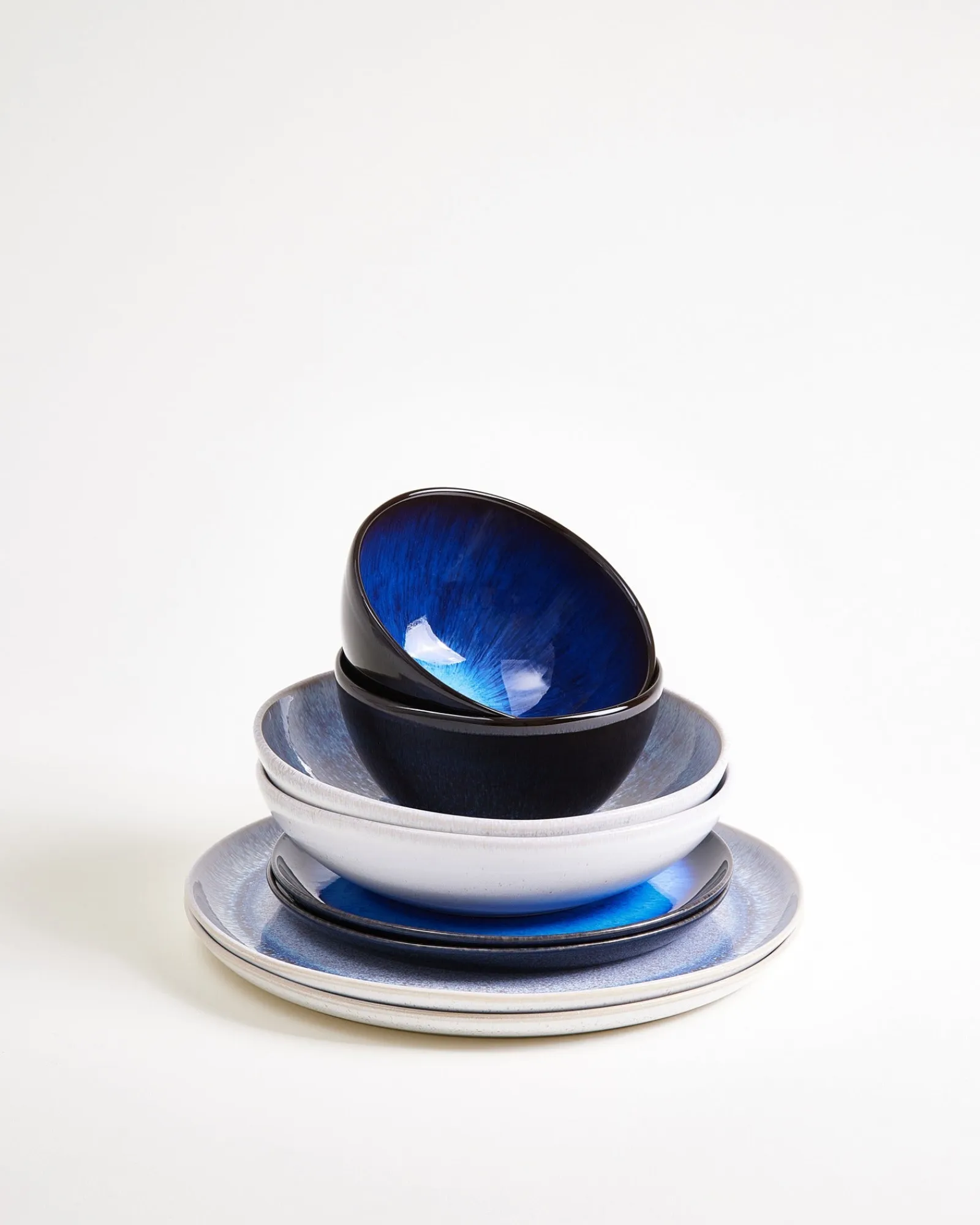 Melides Geschirr-Set deepseablue stoneblue 8-teilig Geschirrset Für 2 Personen|Mix & Match Sets %