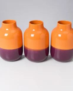 Best Nuno vase L - orange darklilac Große Vasen
