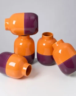 Best Nuno vase M orange darklilac Mittlere Vasen