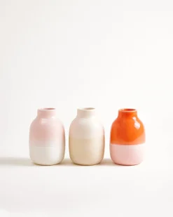 Outlet Nuno - Vase Set of 3 pink sand coral Mittlere Vasen