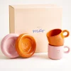 Sale Seia - Gift set Love Smile pink orange 3 pieces Kleine Tassen|Neuheiten