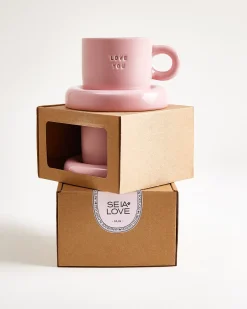 Sale Seia - Gift set Love Smile pink orange 3 pieces Kleine Tassen|Neuheiten