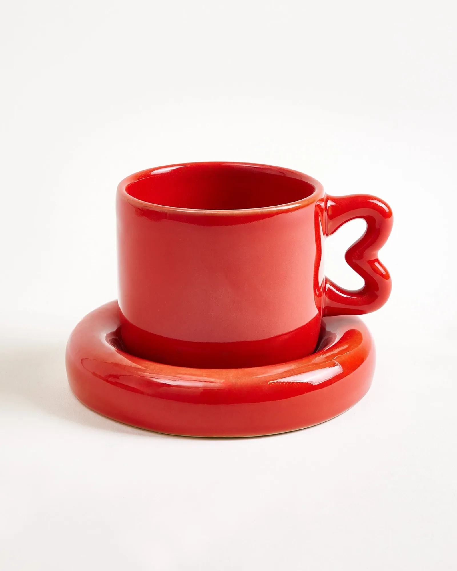 Seia Mug & Saucer, Heart, Kleine Tassen