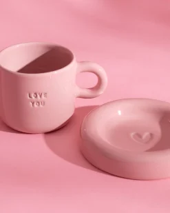 New Seia Mug & Saucer Love Kleine Tassen|Neuheiten