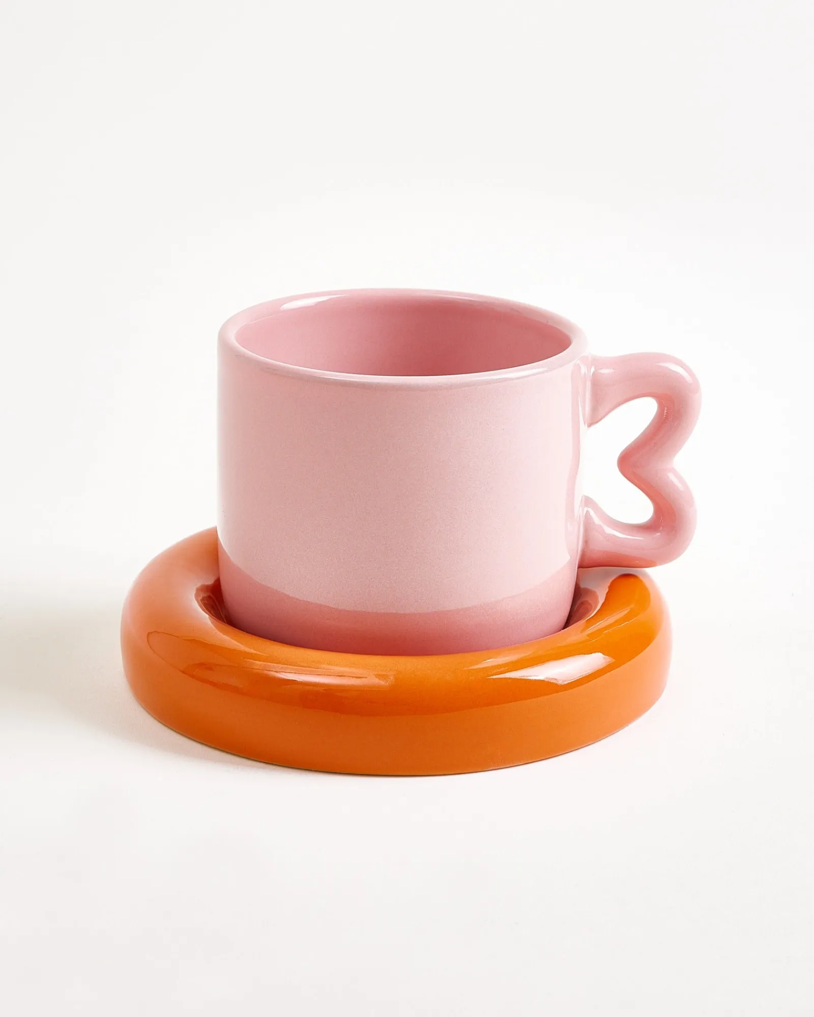 Outlet Seia Tasse & Untertasse Herz Cappuccinotassen