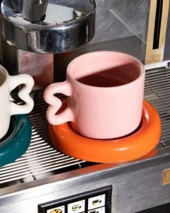 Outlet Seia Tasse & Untertasse Herz Cappuccinotassen