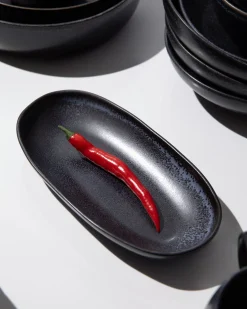 Hot Turmalina Servierplatte M schwarz Servierplatten