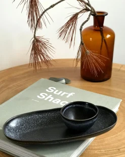 Hot Turmalina Servierplatte M schwarz Servierplatten