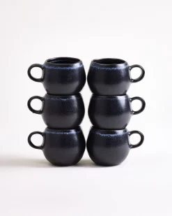 Turmalina - Set of 6 espresso mugs black Tassen & Becher Sets %|Tassen-Sets