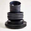 Outlet Turmalina - Tableware set black 16 pieces Geschirrset Für 4 Personen