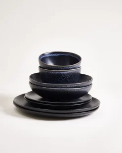 Clearance Turmalina - Tableware set black 8 pieces Geschirrset Für 2 Personen